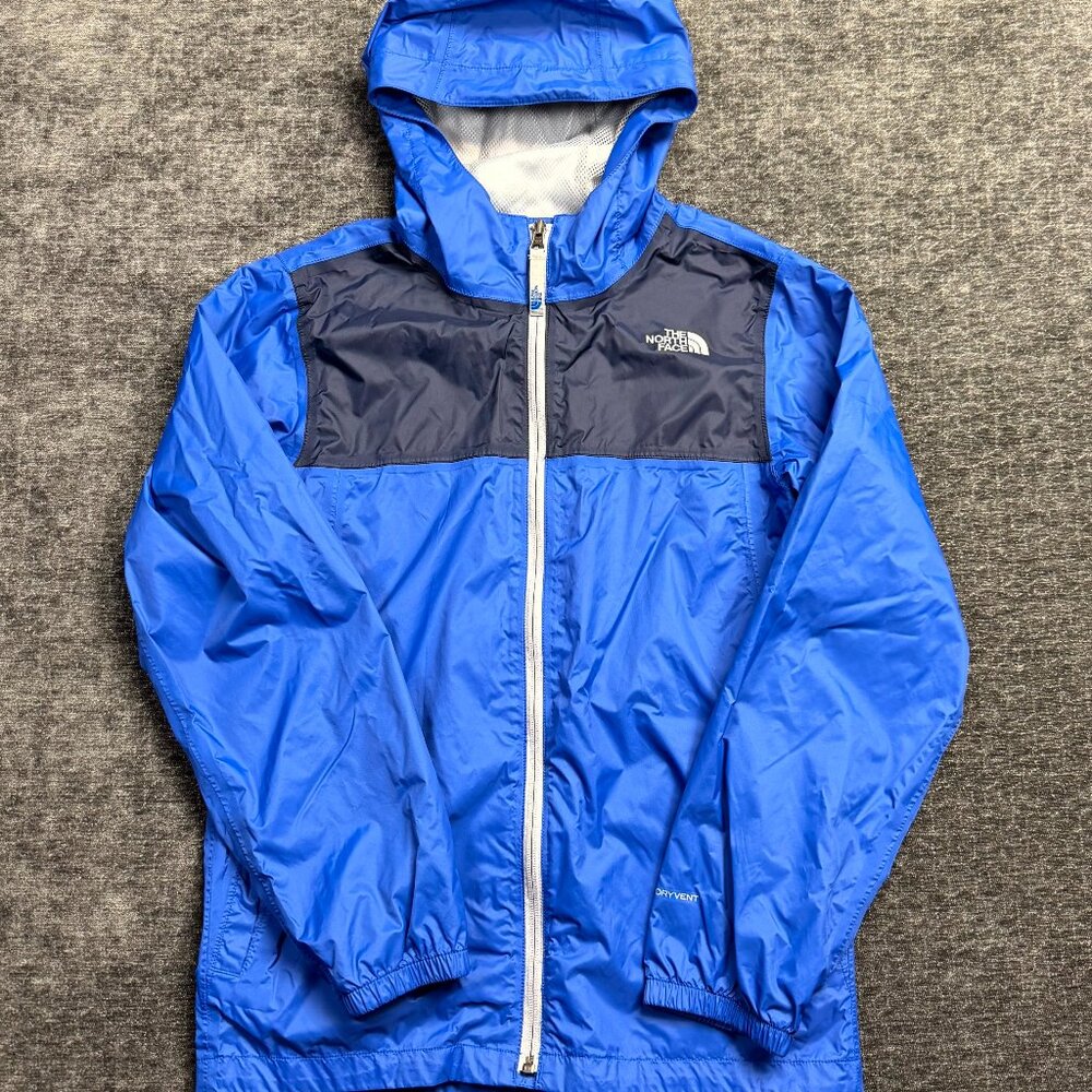 The North Face Boys Zipline Rain Jacket Large (14/16) Blue DryVent Blue